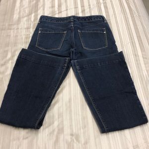 Express Dark Blue Flare & Wide Leg Jeans